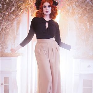 Pinup Girl Clothing Khaki Doris Pants - Original